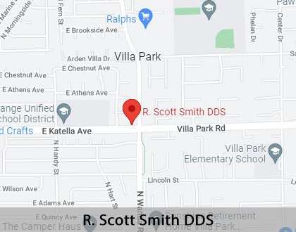 Map image for Dental Implant Restoration in Orange, CA
